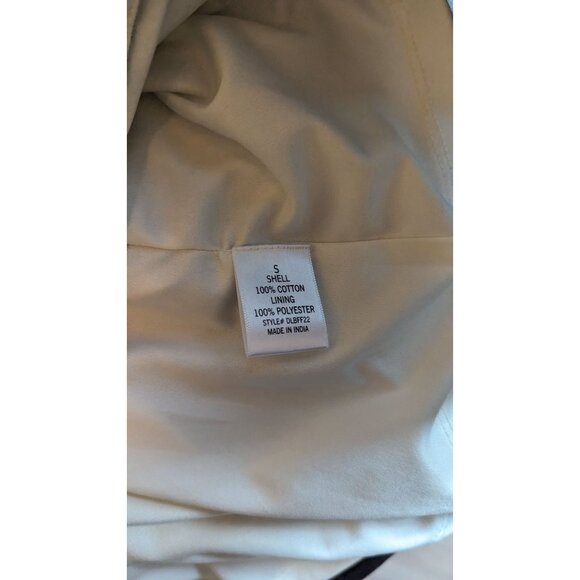 Striped White & Navy Sleeveless Dress With Adjustable Straps & Back Zipper Small - Picture 2 of 7